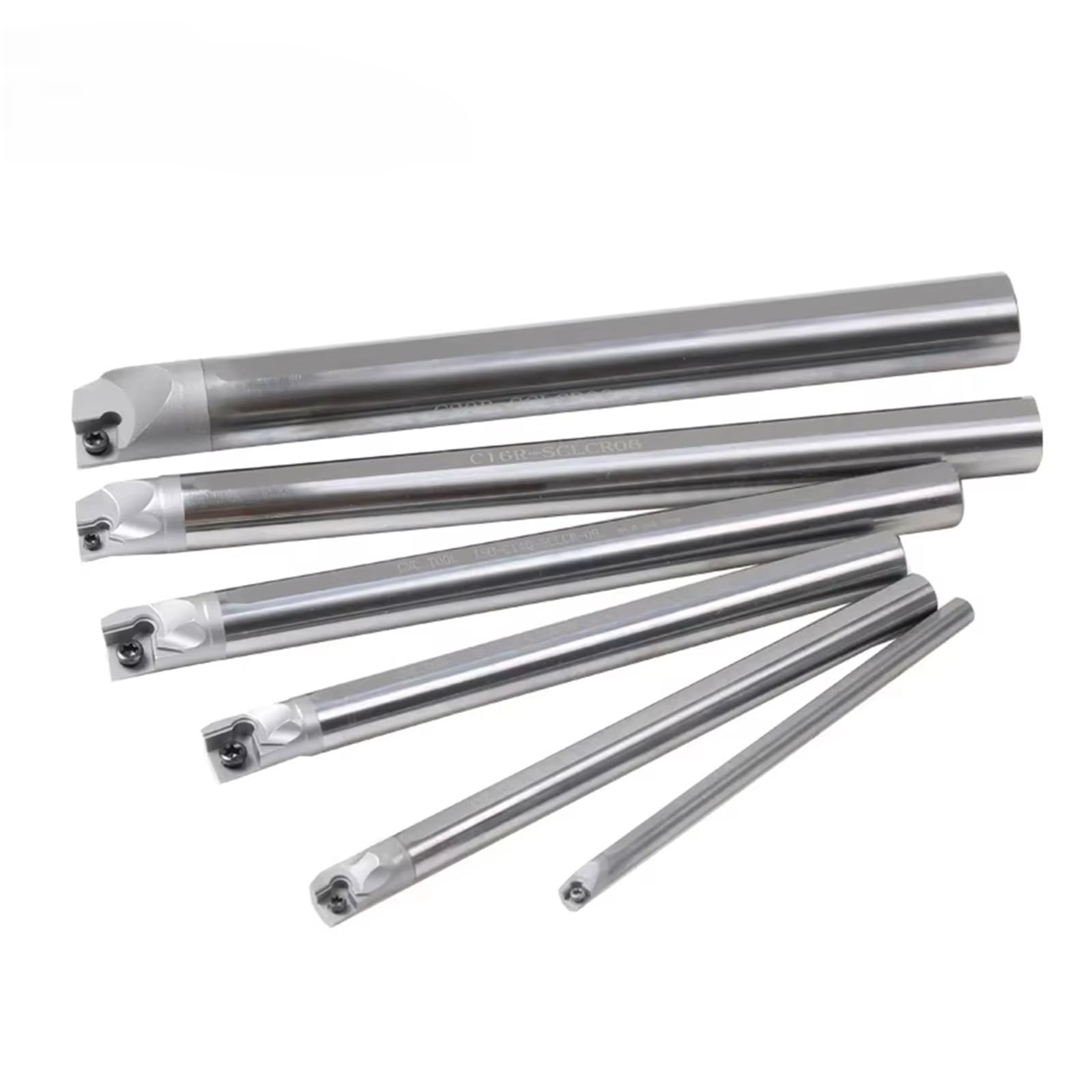 Alliage dur côté droit 5mm 6mm 8mm 10mm 12mm 14MM 16mm 18mm 20mm tige en carbure monobloc SCLCR04 06 09 SCLCR11 CNC alésage de tournage Plaquettes de Carbure CNC(C25S-SCLCR11)