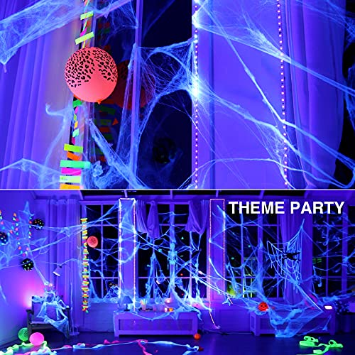 Onforu 32.8Ft Led Black Light Strip Kit, 600 Units Lamp Beads, 12V Flexible Blacklight Fixtures, 10M Led Ribbon, Non-Waterproof Black Lights For Glow Party, Indoor Birthday Party, Body Paint,Halloween #TOP5