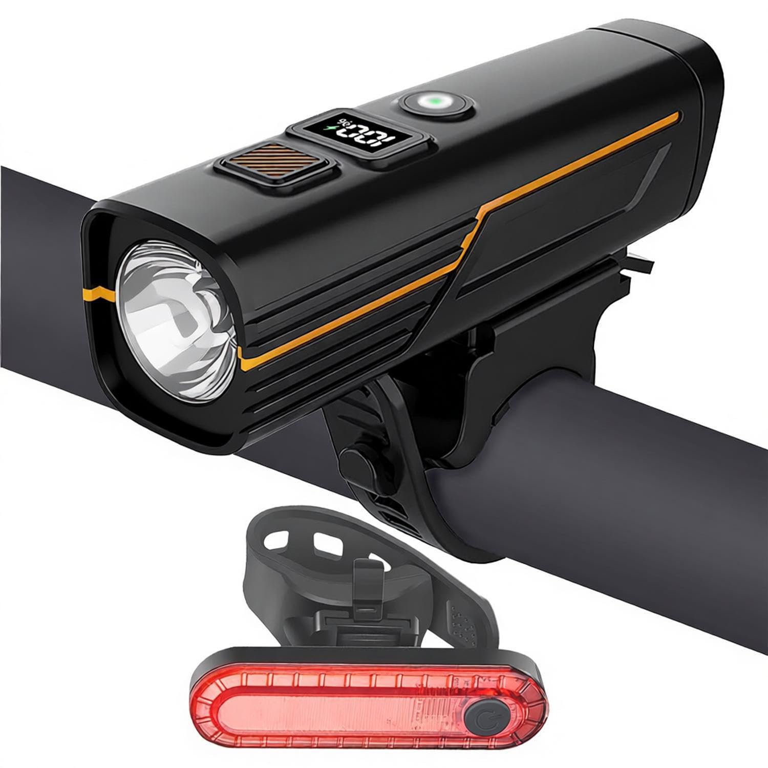 EBUYFIRE Lumières de Vélo Capteurs de Lumière et Affichage Numérique