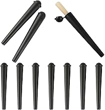 Pack of 10 Joint Cases, Joint Case, Joint Tube, Joint Storage for Paper and Small Parts, Black