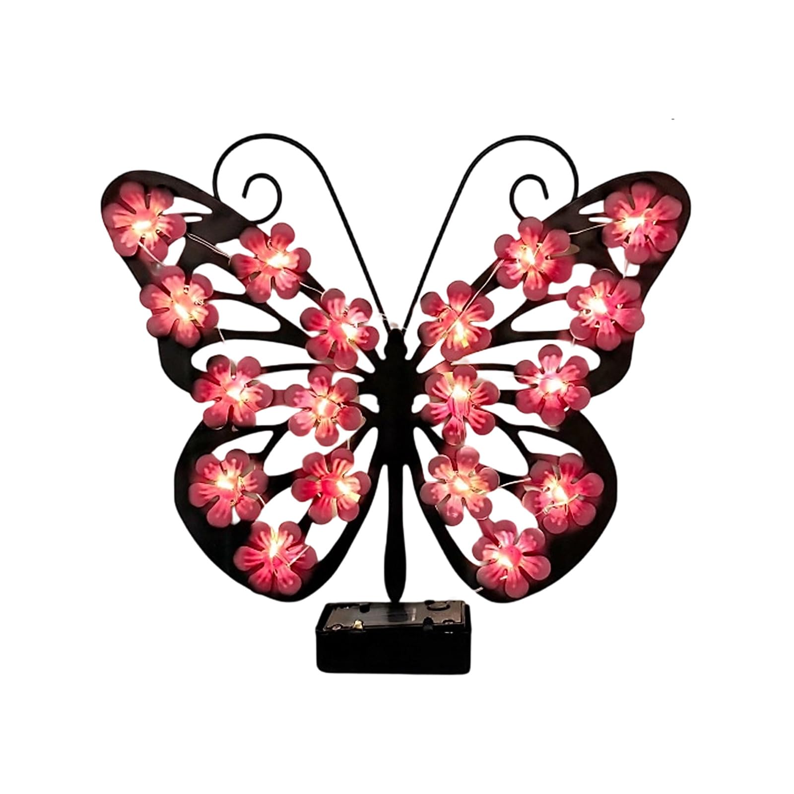 DRTLPMB Solar Butterfly Lights | Waterproof Outdoor Garden Decor | Soft Lighting Solar Powered | for Patio Yard Wall Ornament