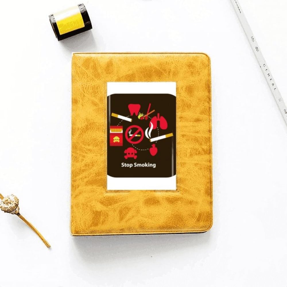 no/no Logo Stop Smoking Art Deco Fashion Photo Album Family Wedding Picture 4x6
