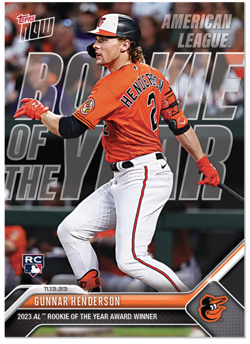 Amazon.com: 2023 Topps Now Gunnar Henderson #OS-10 -RC 2023 AL