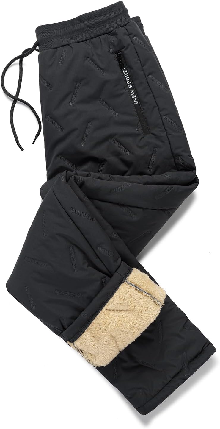 LBL Men’s Joggers Casual Fleece Jogging Bottoms Winter Warm Sweatpants Work Trousers Outdoor Sport Pants with Drawstring LBL Men’s Joggers Casual Fleece Jogging Bottoms Winter Warm Sweatpants Work Trousers Outdoor Sport Pants with Drawstring