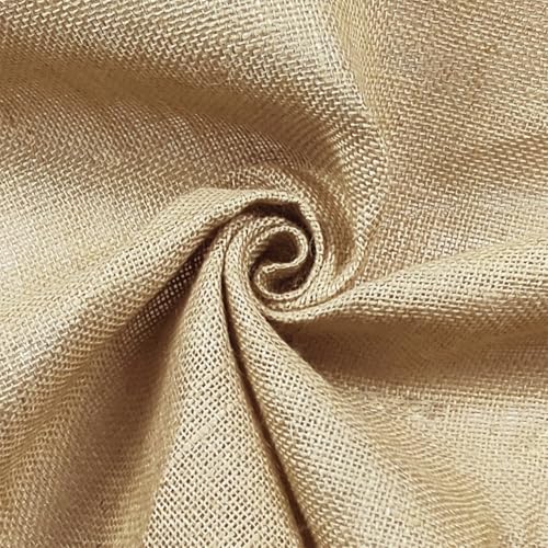 RANJIMA 200 x 160 cm Jute Stoff Meterware, Natur Jute Gewebe Jutestoff,jute-Zuschnitt Stoff zum Nähen Basteln,Natürlicher Stoff Gartenjute Dekostoff für Haus,Garten,Polster Dekorationen,DIY Projekte