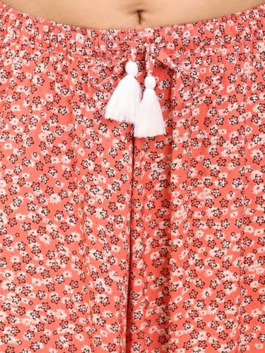 Image of B STORIES Women's Viscose Printed Lounge Culotte Shorts (Pack of 2)