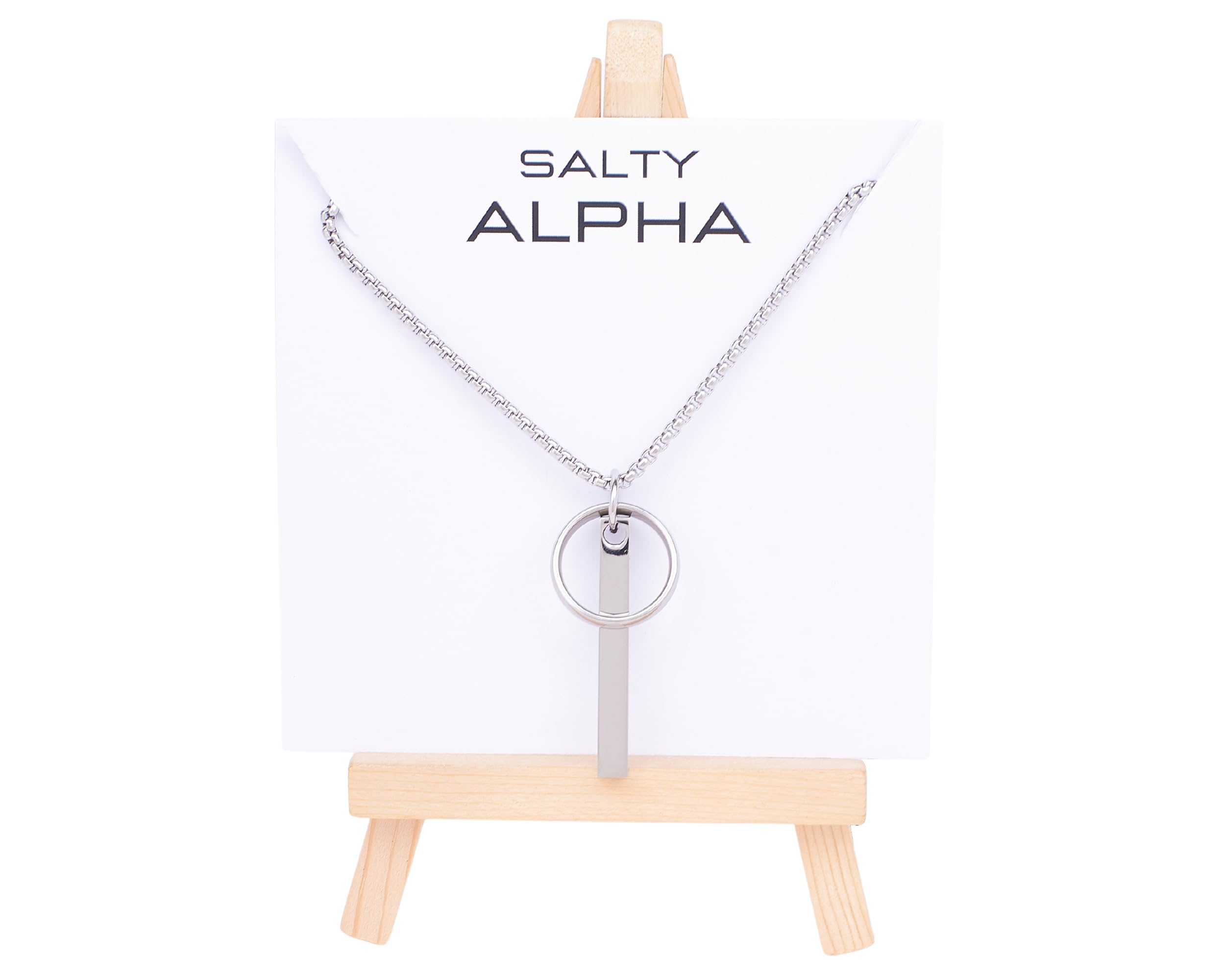 Salty AlphaAnti Tarnish Stainless Steel Rebel Relic Locket Neck Chain for Men | Stylish Pendant Necklace | Jewellery Accessories for Boys | Minimal Jewelry | Gifts for Boyfriend & Husband | Gift for Diwali, Christmas, Marriage, Birthday