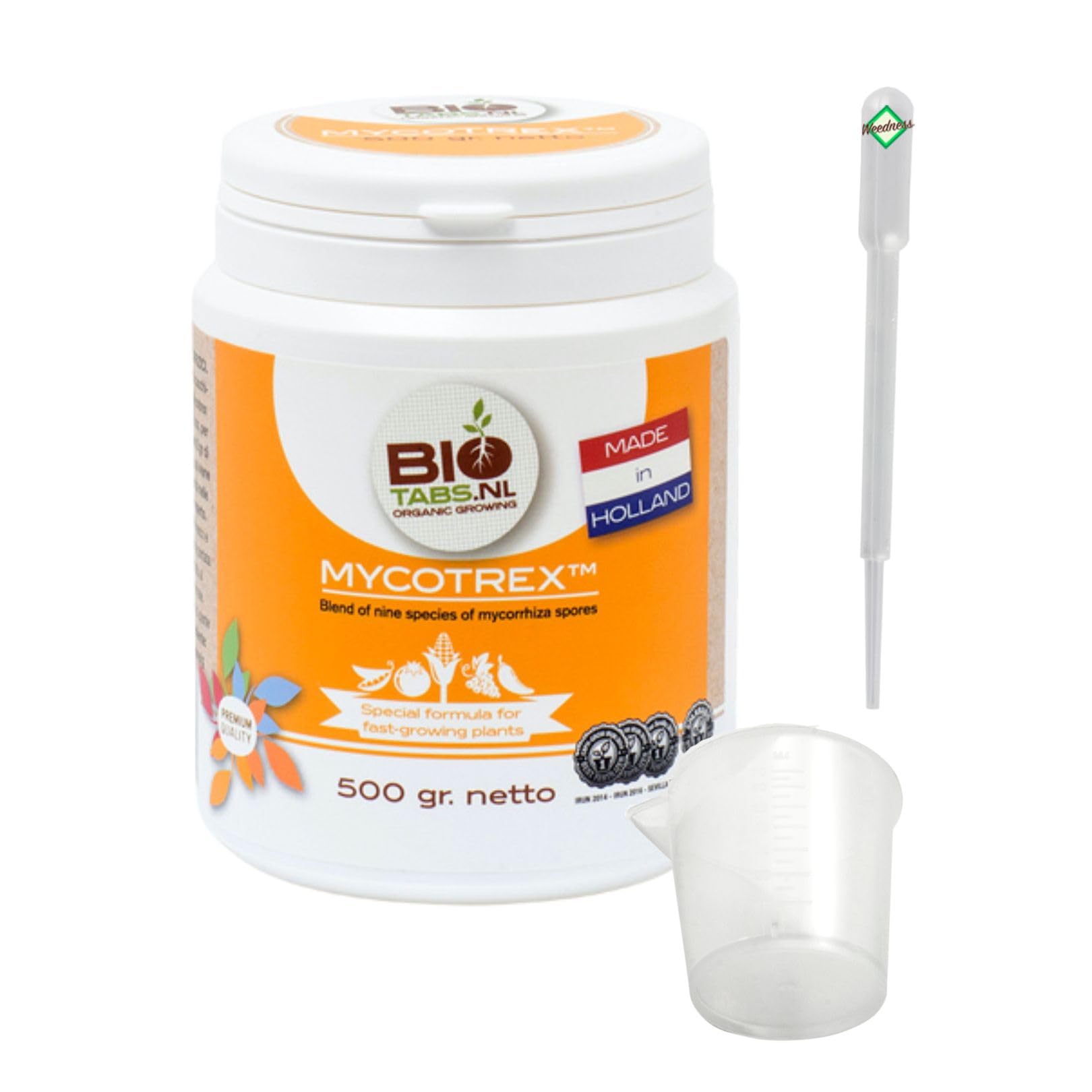 Weedness BioTabs Mycotrex 100 g - Grow Dünger Anbau Indoor Outdoor Naturdünger Flüssig Bio Orchideen Bonsai Organische
