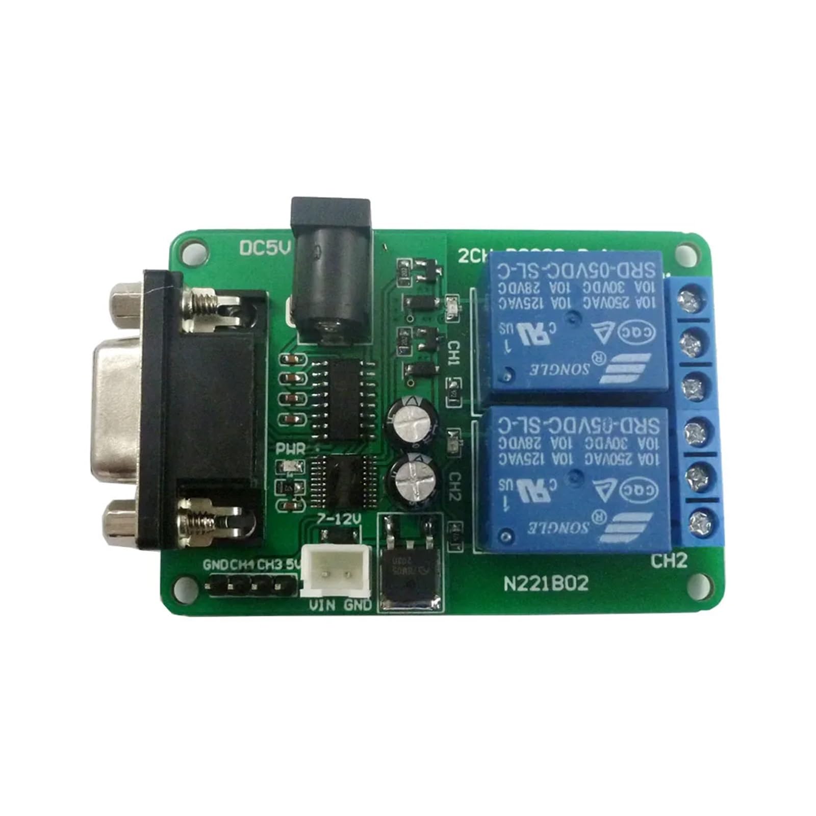 Carte relais RS232 avec télécommande pour piloter un PC à distance