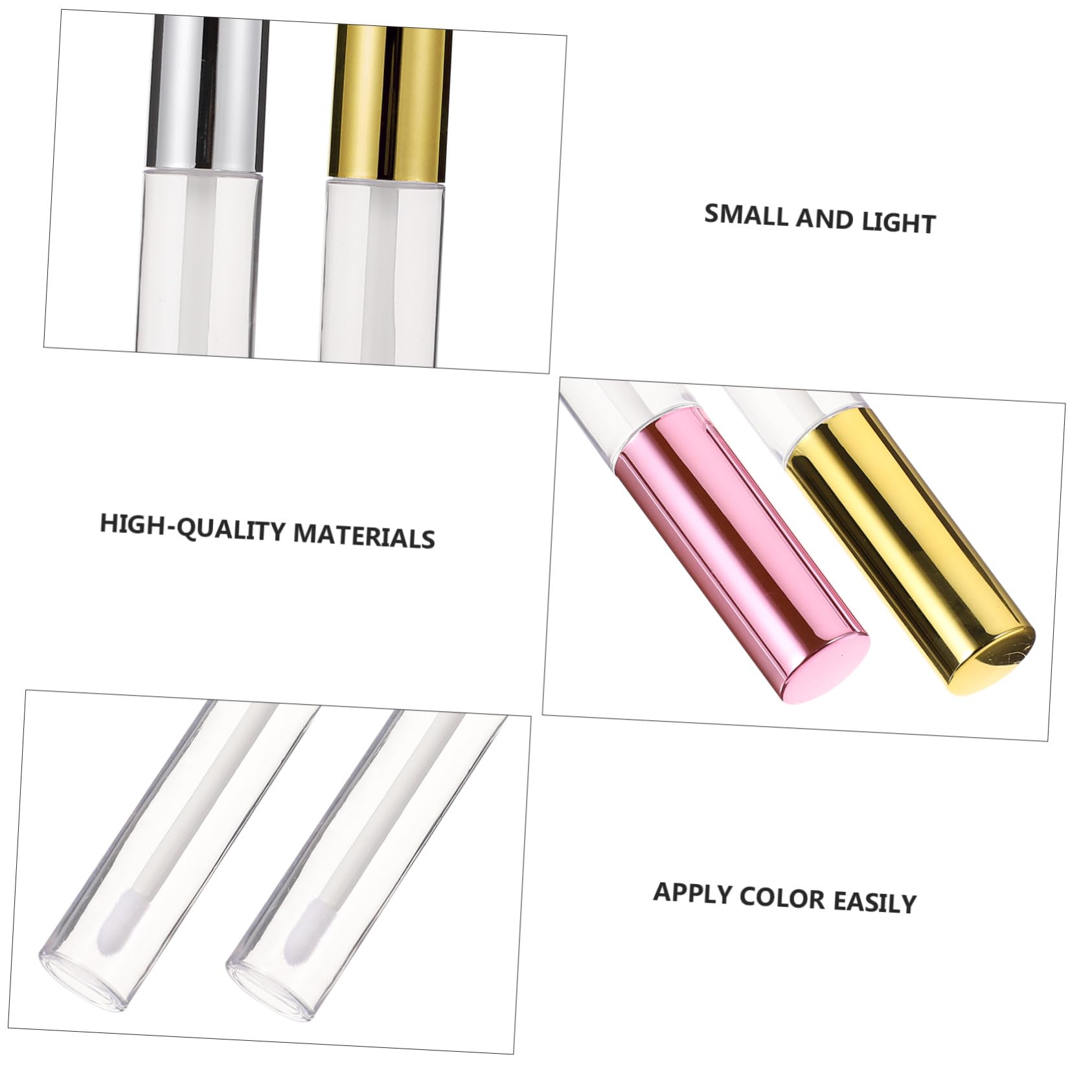 10ml Klare Lippenbalsamflaschen Abs Reise Lipgloss Tubes Transparent Wiederverwendbar 40 Stück
