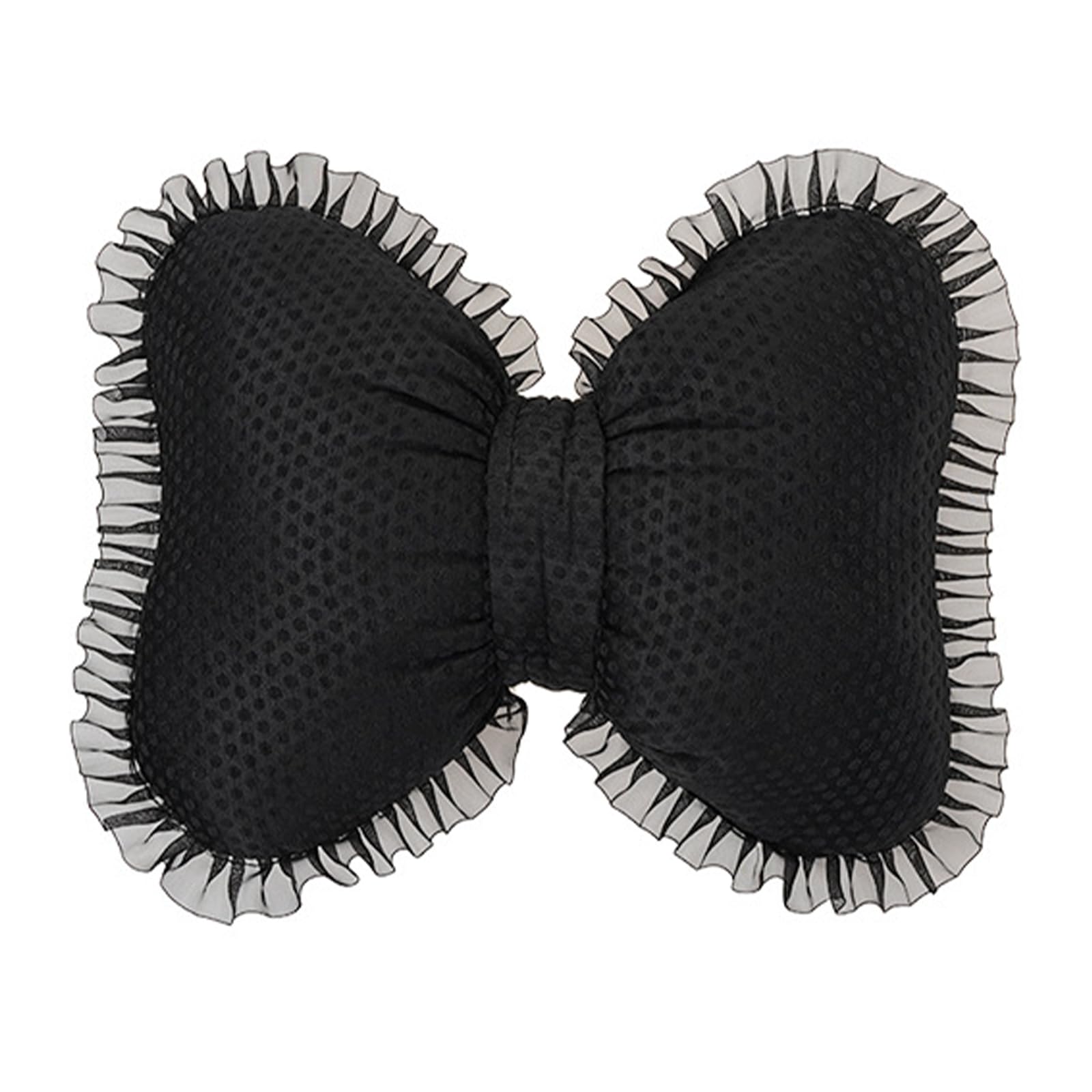 Piceioep Pillow Bowknot Shape for Head Neck Relaxation Living Room Bedroom or Soft PP Filled Decorative Bowknot Cushion Ideal Decorative Cushion Ideal