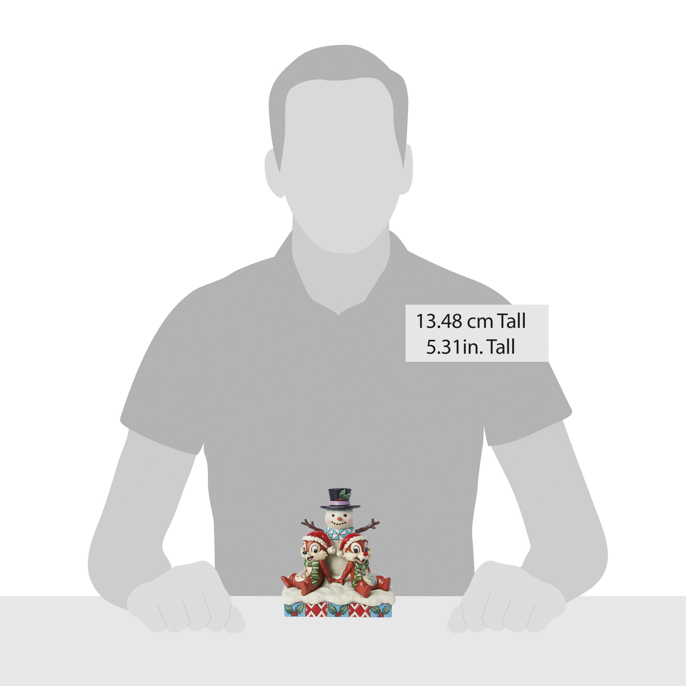 Enesco Jim Shore Chip & Dale - Figura de muñeco de Nieve
