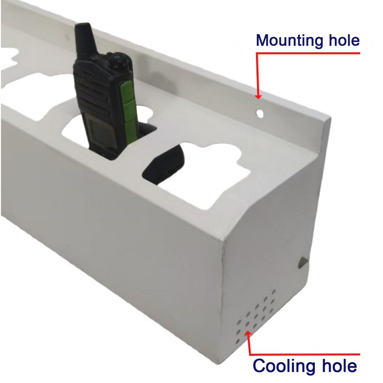 Supporto da Parete per walkie Talkie, Organizer Universale per Radio ricetrasmittenti a Due Vie per impieghi gravosi con Etichette numerate, Dispenser per Radio per Ufficio, Magazzino, sicur