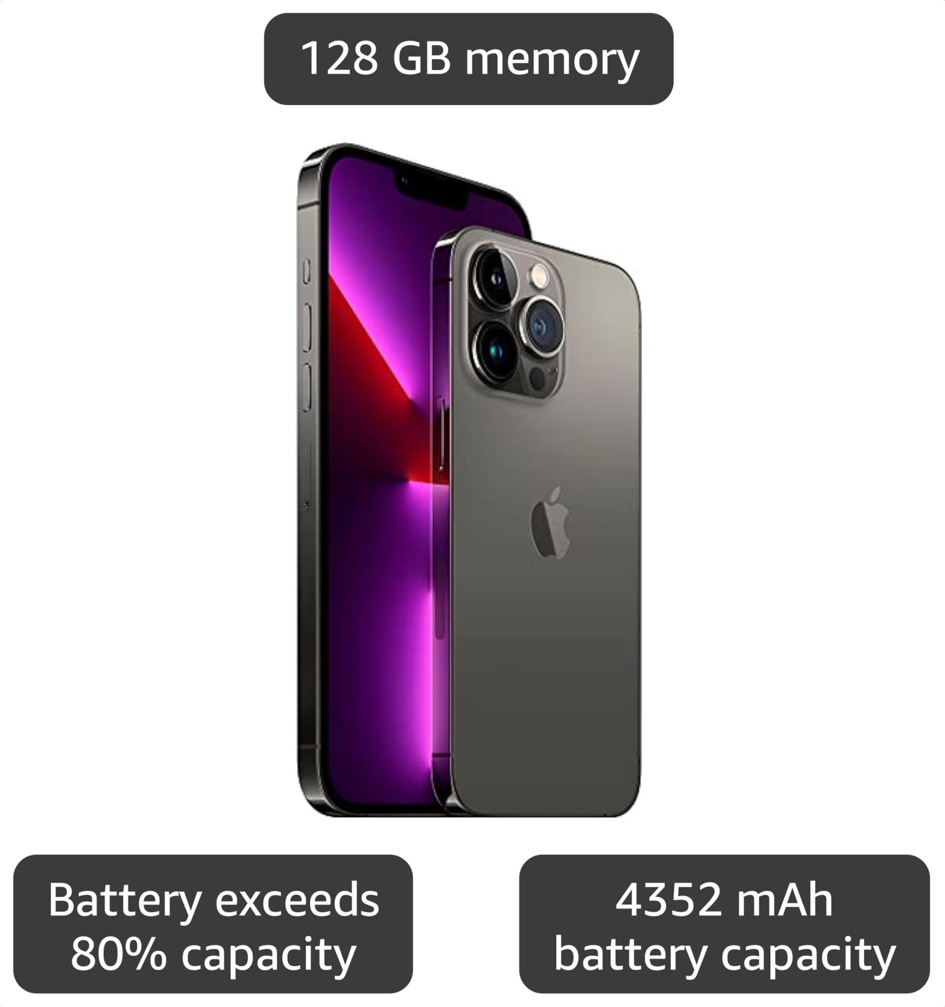 Amazon.com: Apple iPhone 13 Pro Max, 256GB, Graphite - T-Mobile
