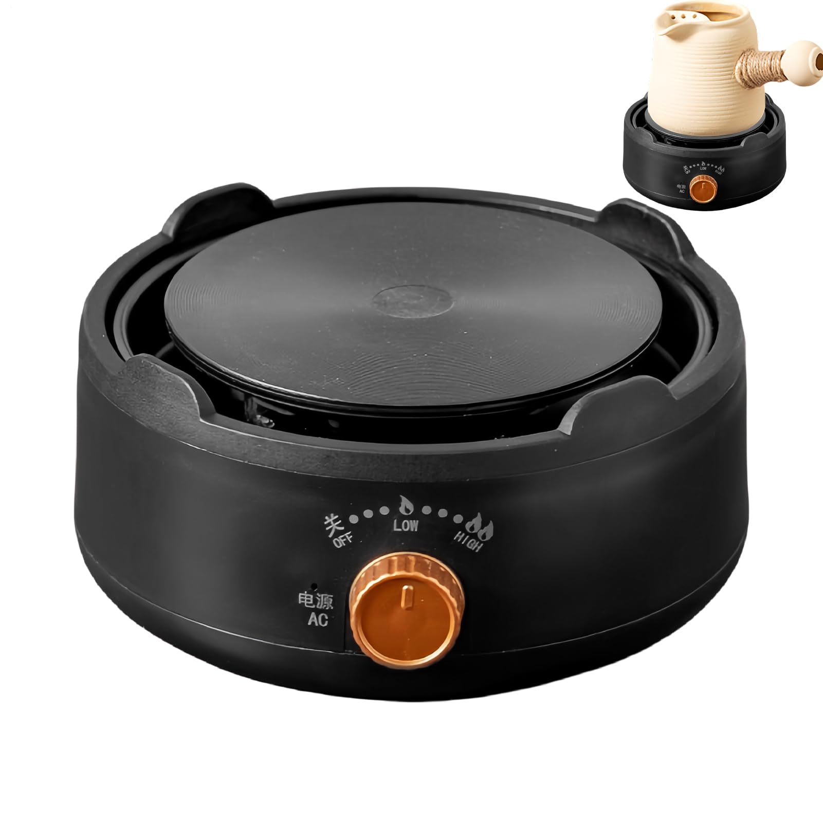 Réchaud portable électrique à réglage personnalisé pour événements et cuisine extérieur