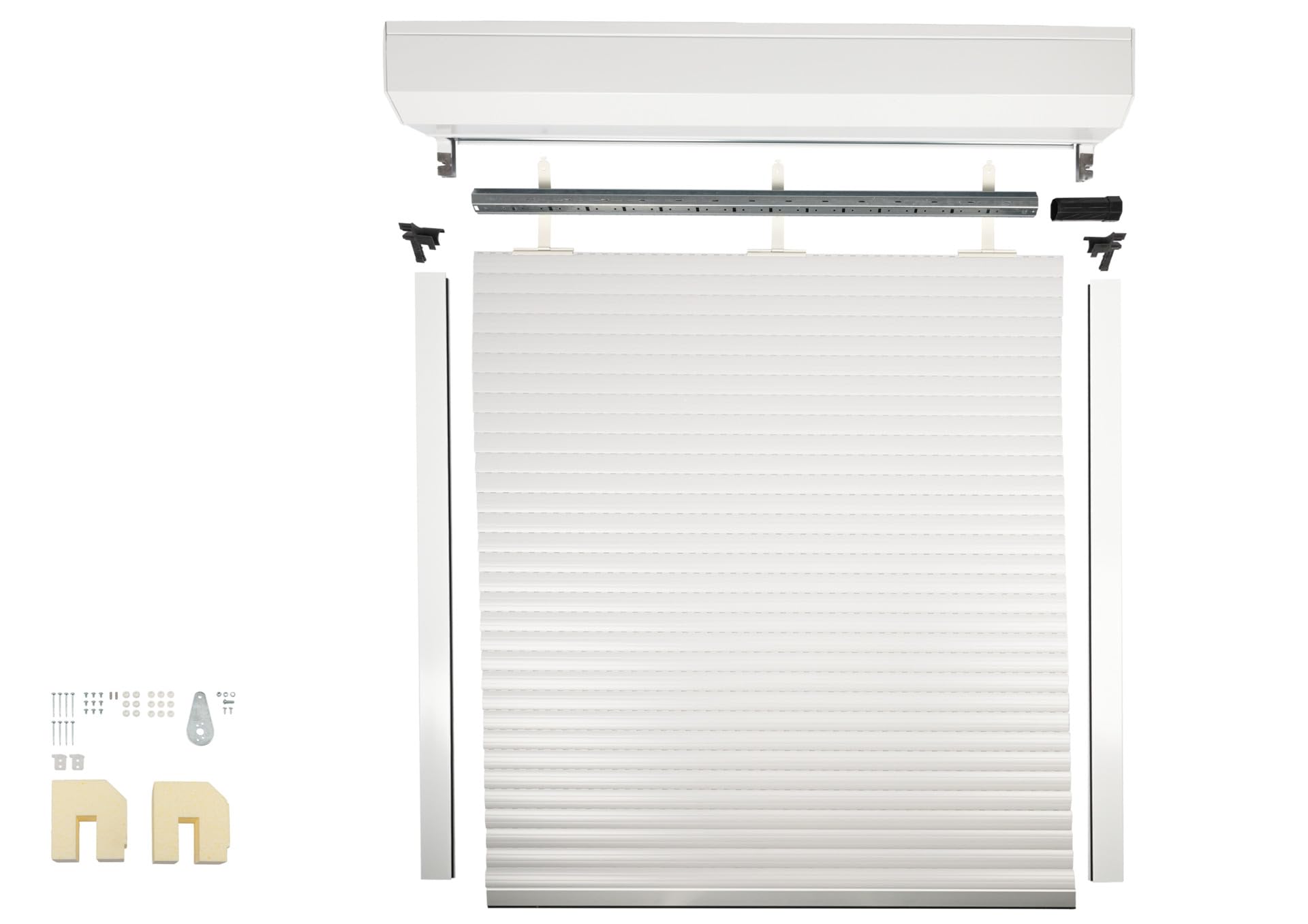 Schellenberg Vorbaurollladen-Set - Rollladensystem Mini 115x120cm In Weiß/Grau - Perfekt Für Fenster