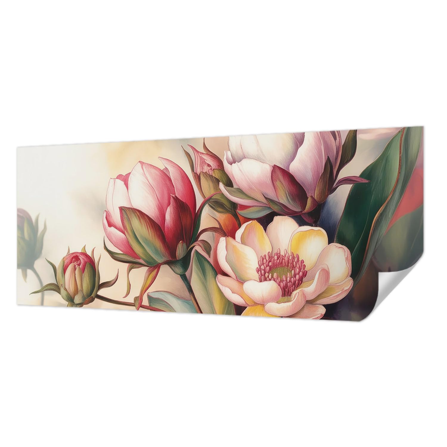 Papier peint panoramique haute qualité bouquet de fleurs imprimé
