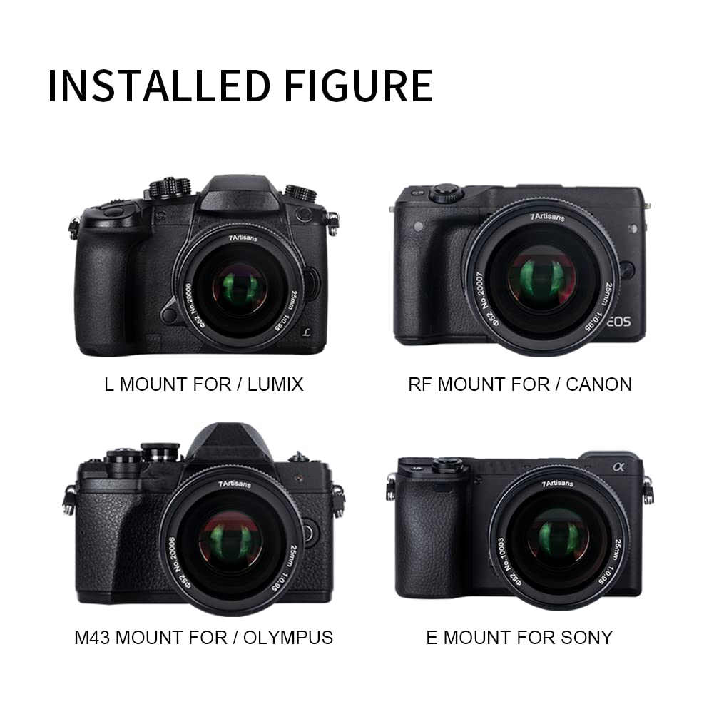 7artisans Obiettivo grandangolare APS-C Prime da 25 mm f0.95 grandangolare compatibile per fotocamere mirrorless Nikon Z, NikonZ6 Z7 Z50