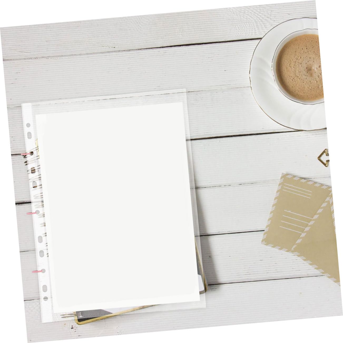 Uonlytech 100 Fundas Protectoras A4 de Plástico Resistentes para Fotos y Documentos Escolares E Oficina