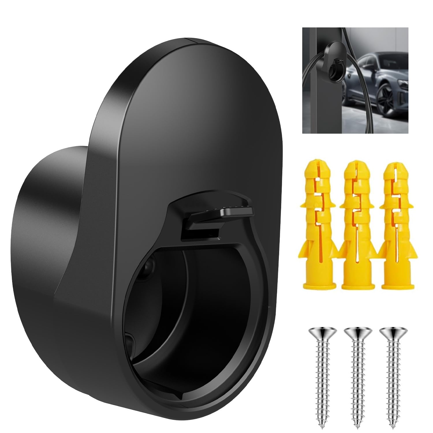 Cache de port de chargeur EV – Protection magnétique étanche à l'eau et à la poussière – Universel pour la plupart des véhicules électriques à énergie