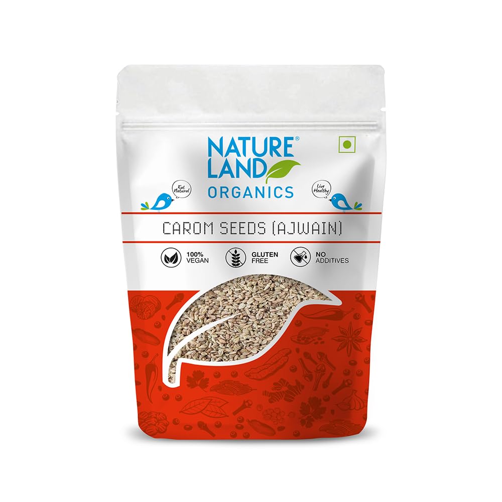 Natureland Organics Ajwain / Carom Seeds 100 gm (Pack of 4) - Organic Carom Seeds Total 400 Gm (B07FD13RWL) Amazon Price History, Amazon Price Tracker