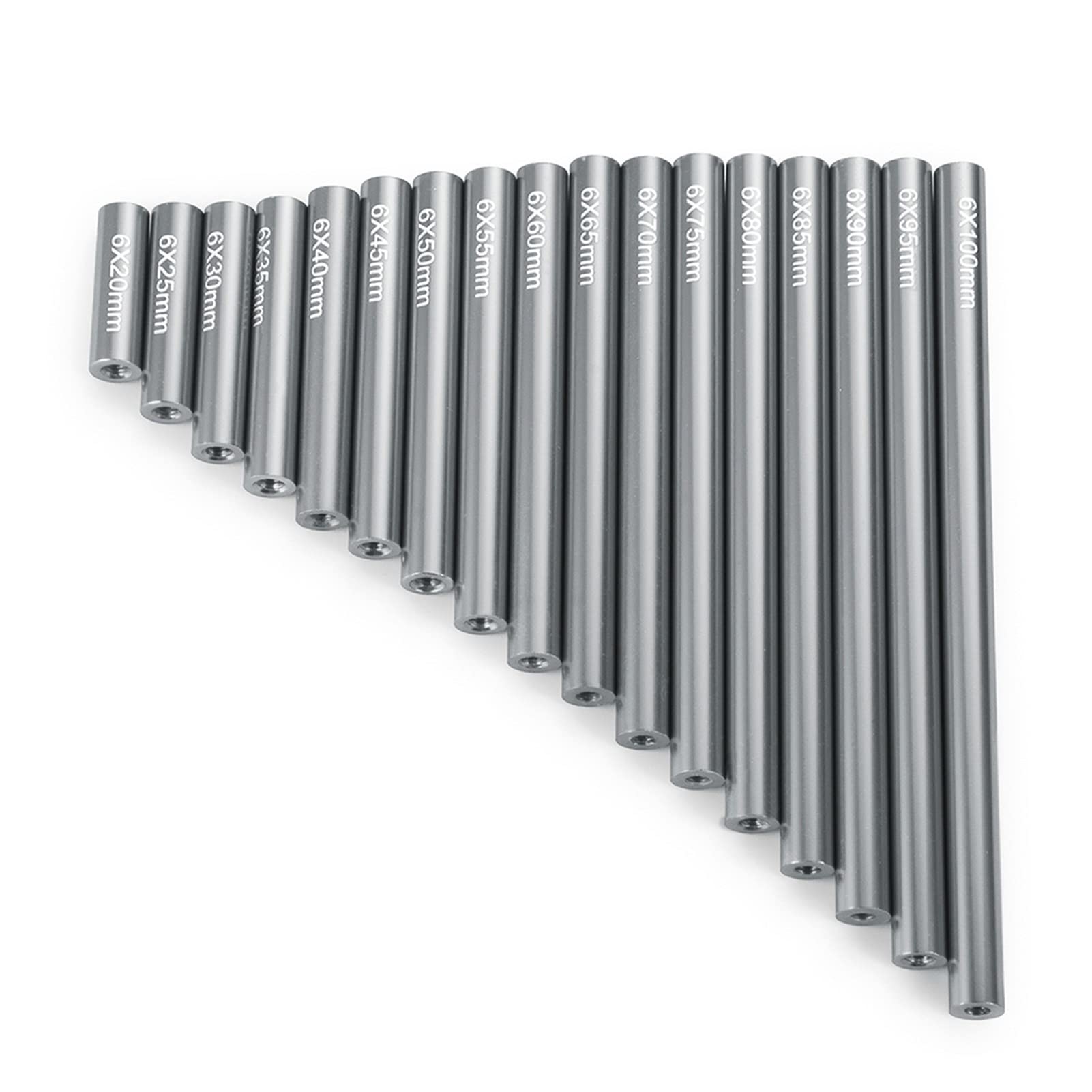 17 szt. Zestaw drążków łączących ze stopu aluminium 20-100mm