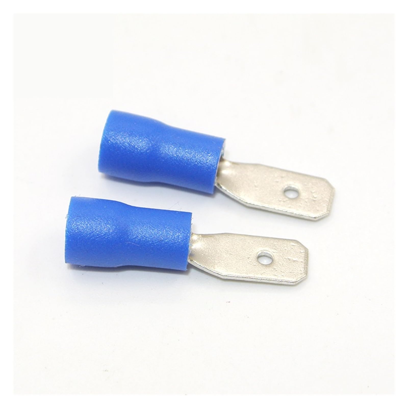 REIUAFWYGV 1000pcs MDD2-187 4.8mm Blue Spade Insulated Electrical Crimp Terminal Connectors Wiring Cable