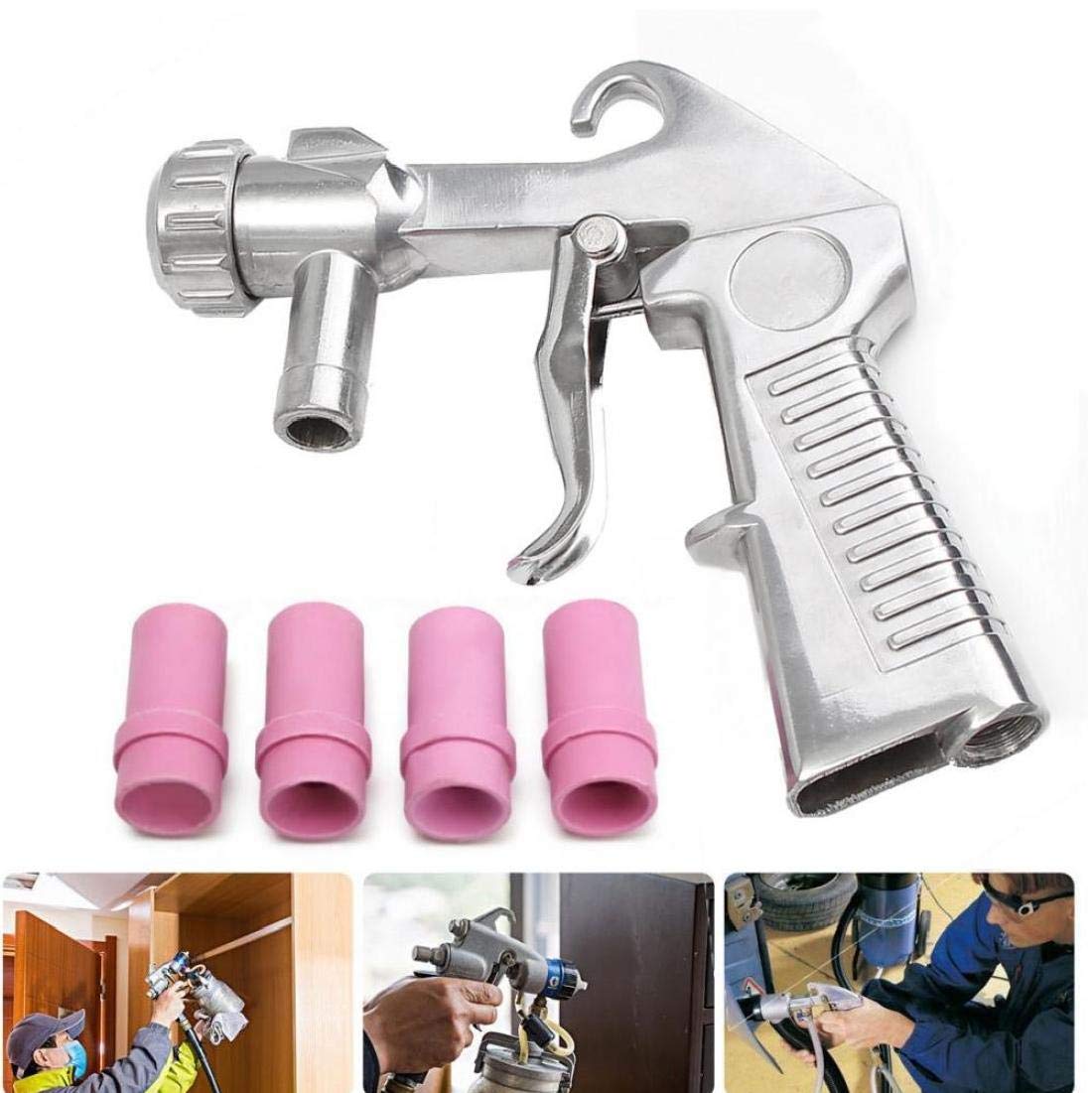 Sableuse alimentation gun air siphon sablage abrasif pour outil céramique