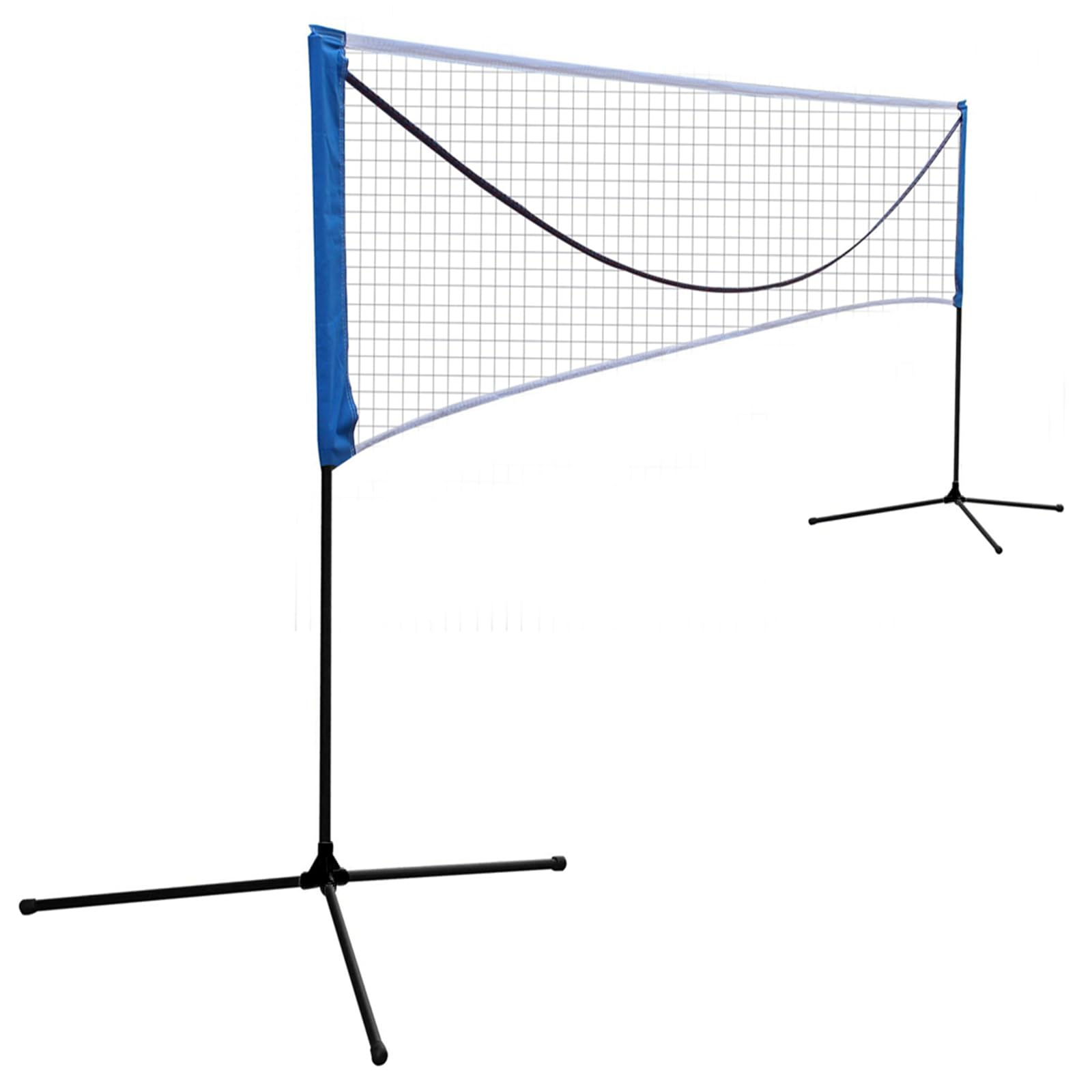 Portable Large Volleyball Badminton Tennis Net with Carrying Bag Stand/Frame (17FT)
