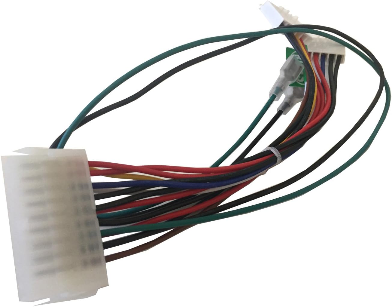 AYA 7" (7-Inch) ATX 20-Pin to at P8+P9 6-Pin with Push Power Button Wires Converter Adapter