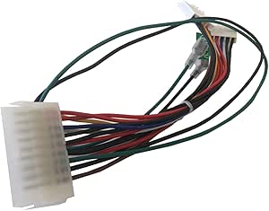 AYA 7" (7-Inch) ATX 20-Pin to at P8+P9 6-Pin with Push Power Button Wires Converter Adapter