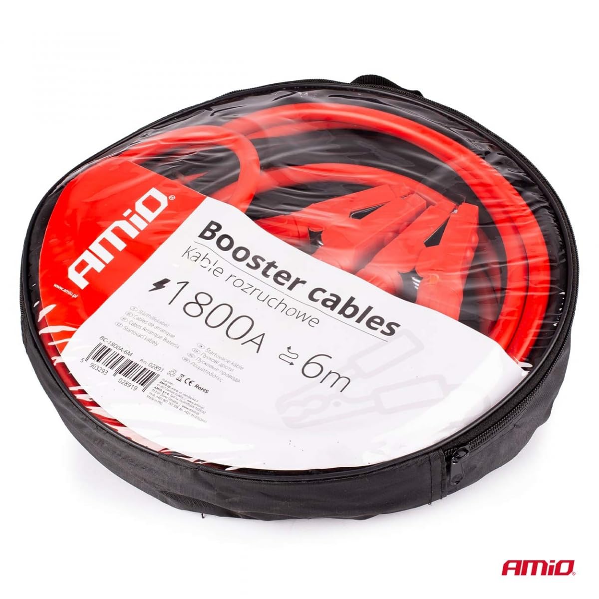 AMiO 02891 Câbles de démarrage 6m 1800A