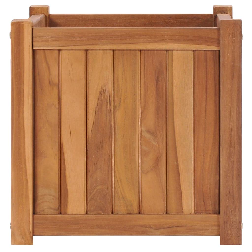 Arriate, Macetas para Flores Y Plantas, Jardineria Maceteros, Huerto Urbano Terraza, Mesa De Cultivo, Mesa Cultivo, de Madera Maciza de Teca 40x40x40 cm