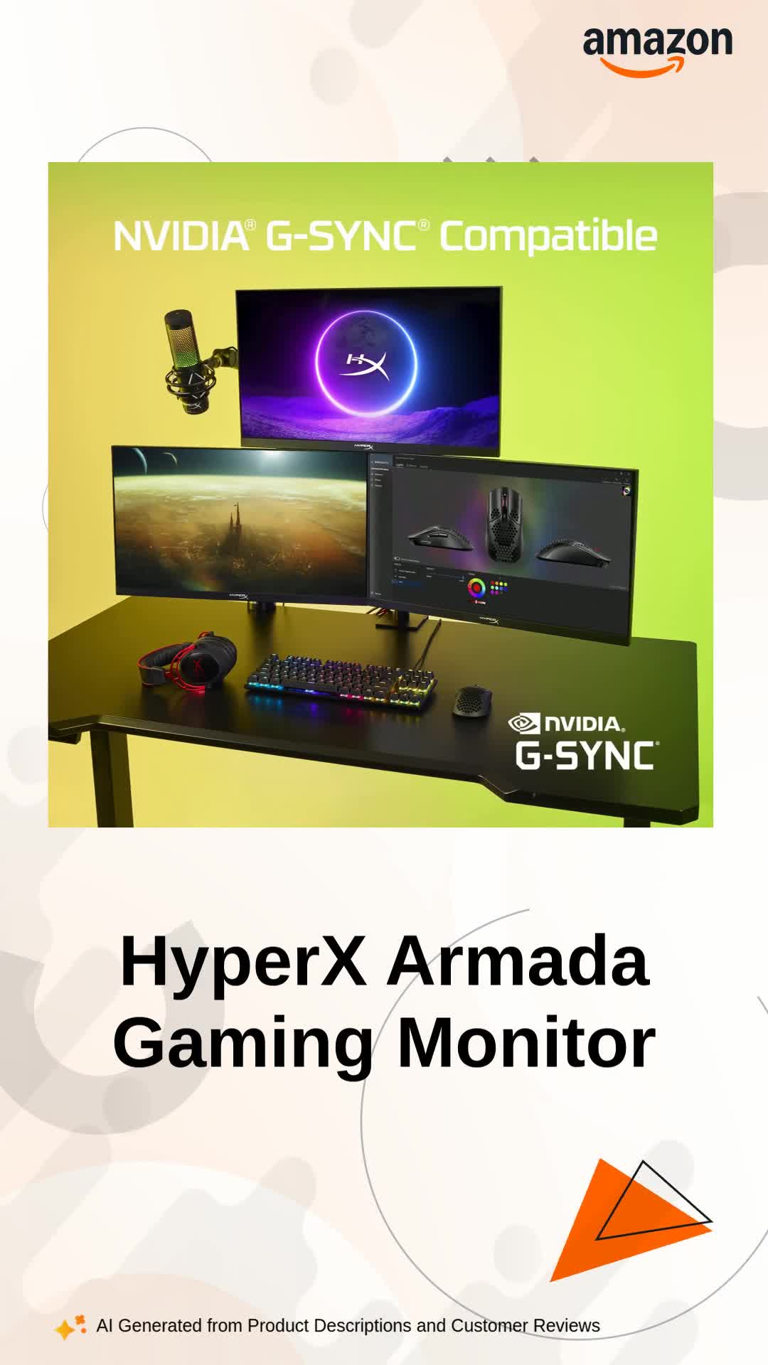 HyperX Armada 25 FHD Gaming Monitor (64V62AA#ACJ) : Amazon.in