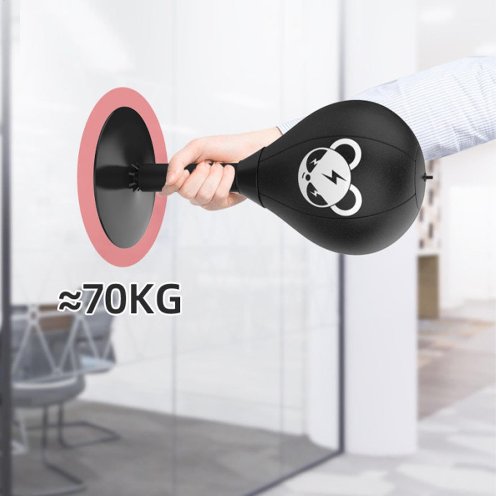 Desktop-Boxsack – Mini-Boxball zum Stressabbau für den Schreibtisch, Tisch-Boxball mit Saugnapf | Robuster Büro-Boxsack, Stressabbau-Boxball für Arbeitsplatz und Zuhause, Tisch-Boxball