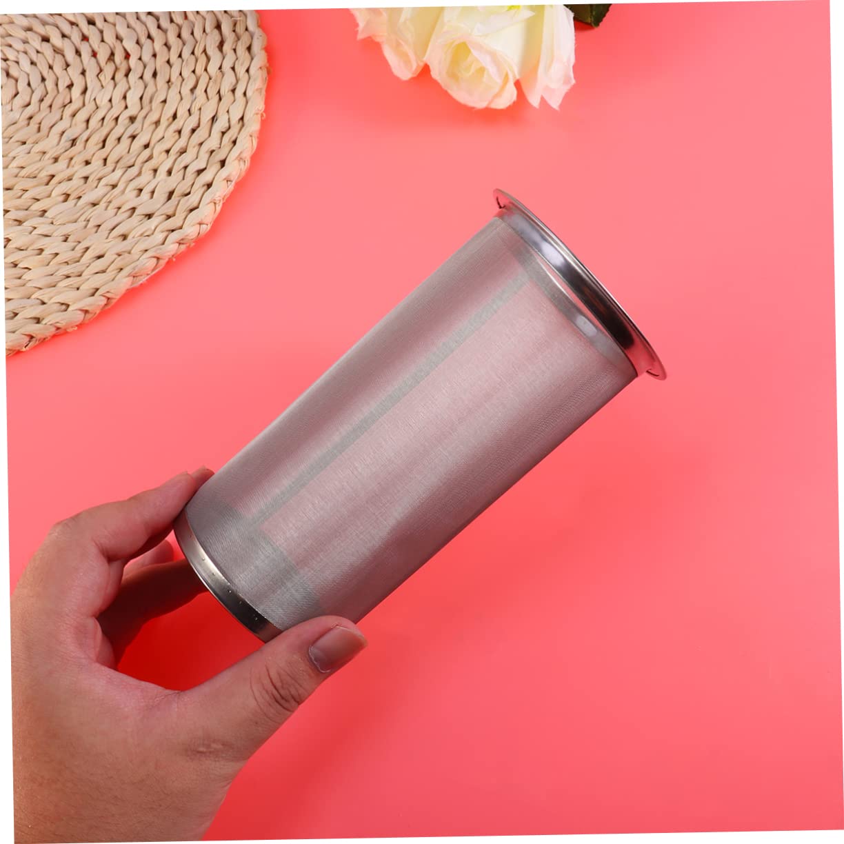 Alipis 3 Coladores De Té De Acero Inoxidable Con Asa Malla Resistente Para Uso Doméstico Y Comercial.
