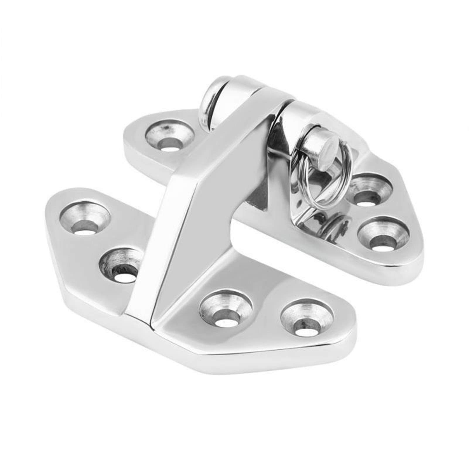 Shundeed Silver Boat Hatch Hinge Stainless Steel Marine Boat Hatch Hinge Removable Pin Hardware Car Accessories