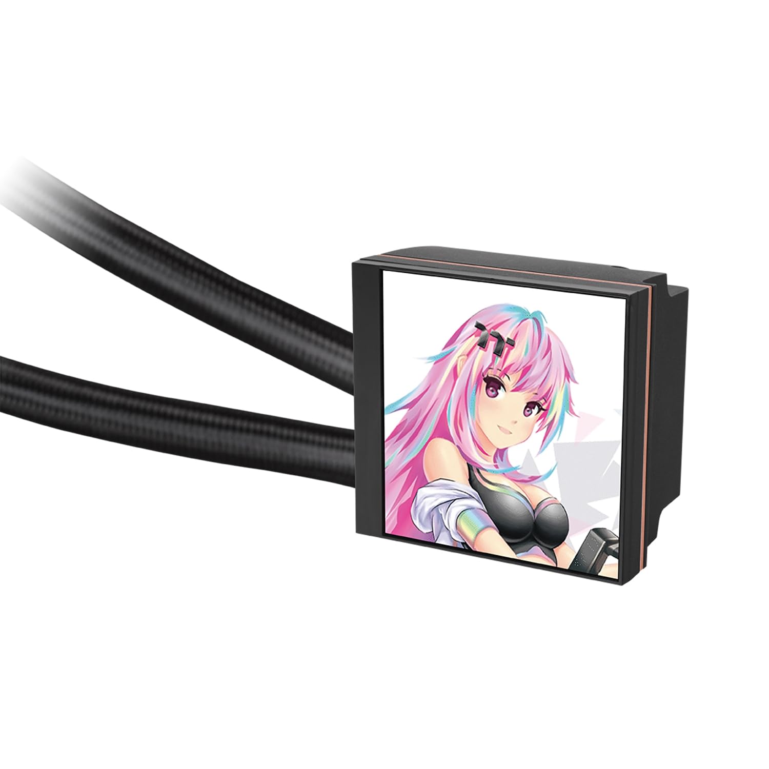 MagFloe CL-W432-PL12SW-A Refroidisseur liquide pour processeur/compatible Intel et AMD/3 x 120 mm 500~2000 tr/min SWAFAN EX/radiateur 360 mm/MagForce 2.0/4.9" carré LCD/pales de ventilateur
