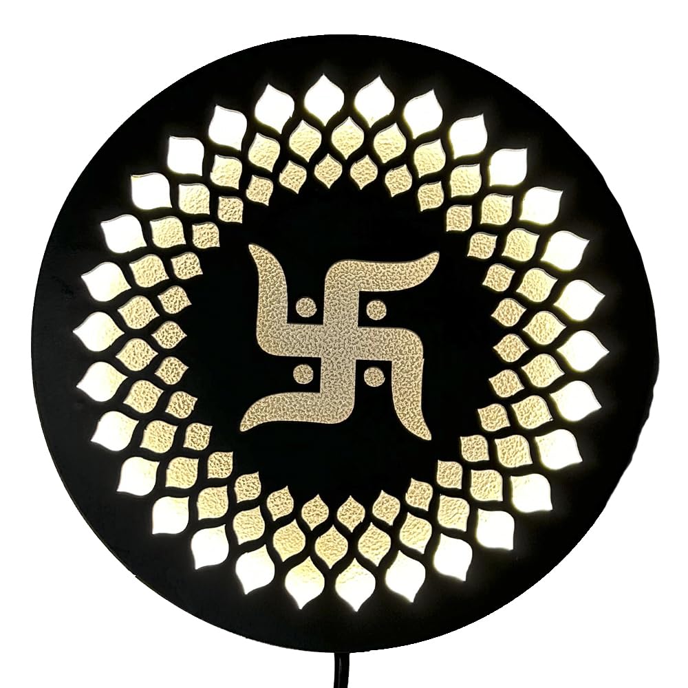 Moon Wall Lights - LED Backlit Mandir Decor -10
