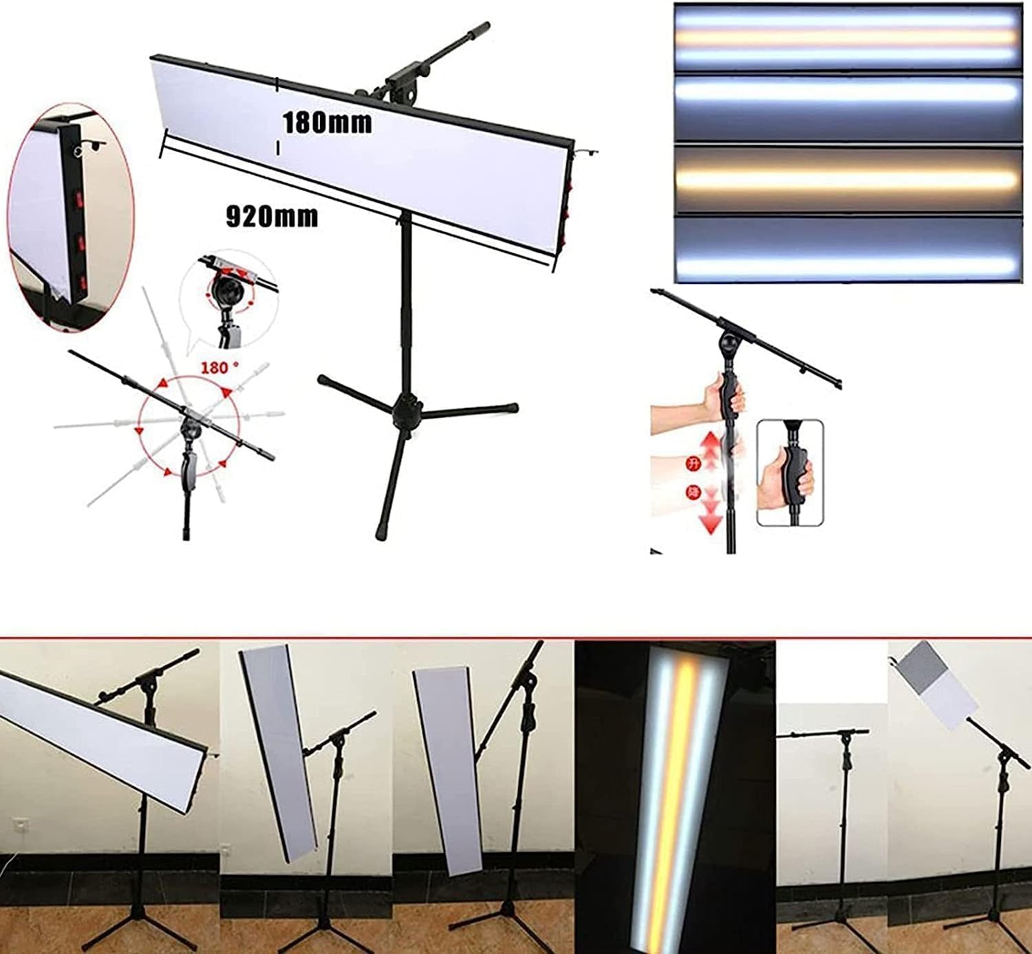 Auto Deuk Reparatie Licht Gereedschap, Auto Deuk Reparatie Licht Gereedschap Paintless Deuk Reparatie Gereedschap Kit Lamp Reflecterend Bord, 12v Auto Deuk Reparatie Lamp Bord met Verstelbare Beugel