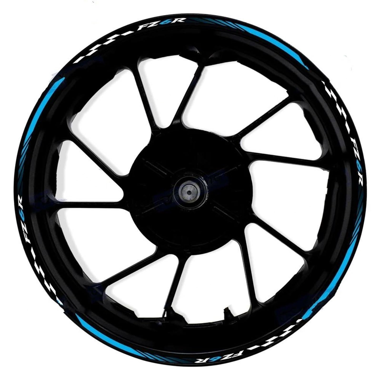 Motorcycle Accessories Wheel Stickers Reflective Decals Rims for Yamaha FZ6R FZ-6R FZ 6R(Style 14)
