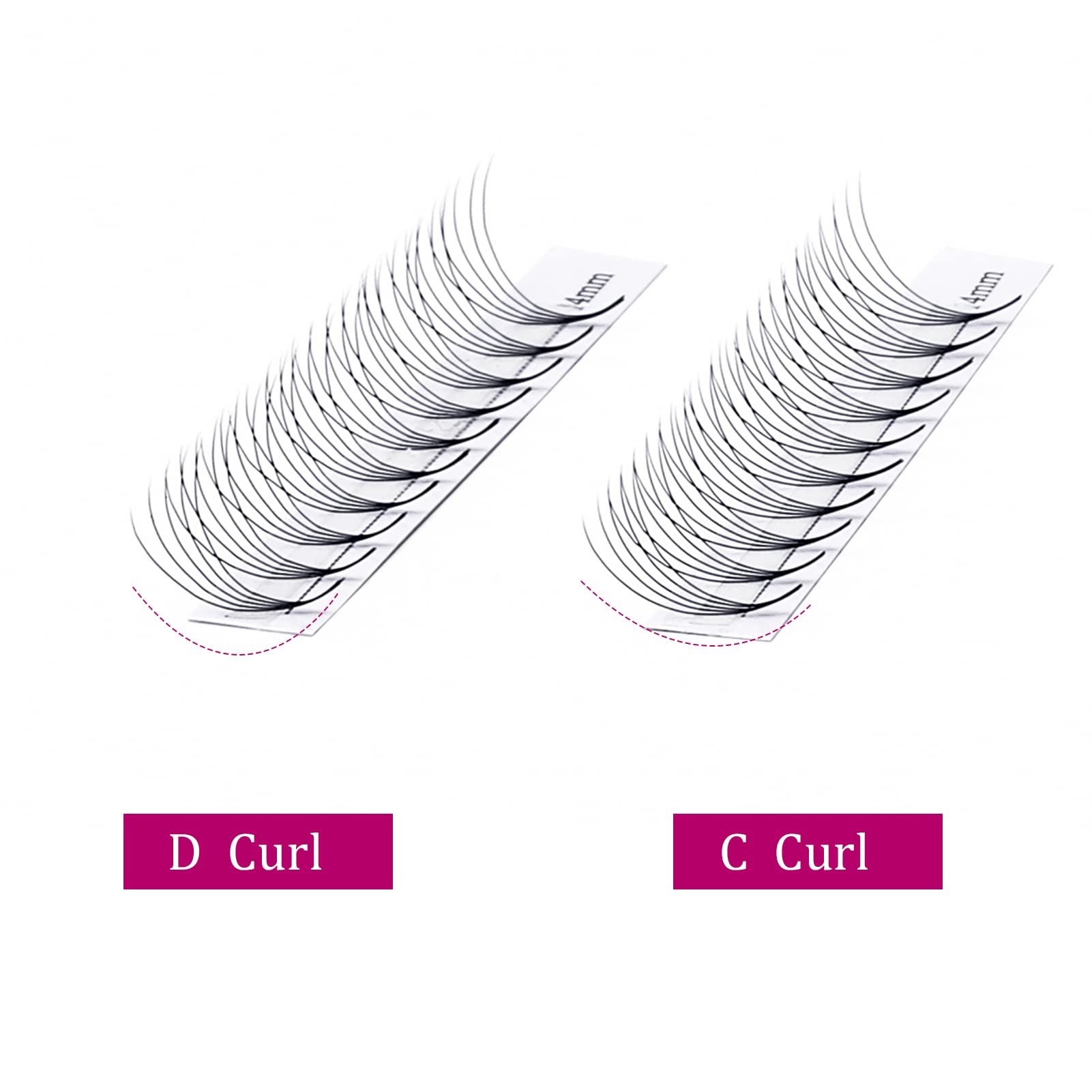 Volumen Ruso 10D 0.07mm C Curl 15mm Prefabricados Extensiones de Pestañas Volume Lashes Extension Ruso Pestañas — view 270