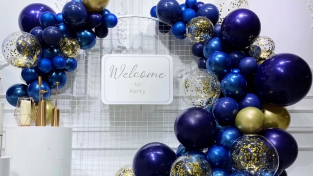 Arche Ballon Rose Et Bleu, 100Pcs Guirlande Ballon Rose Bleu Pour Révéler Le Genre, Ballons De
