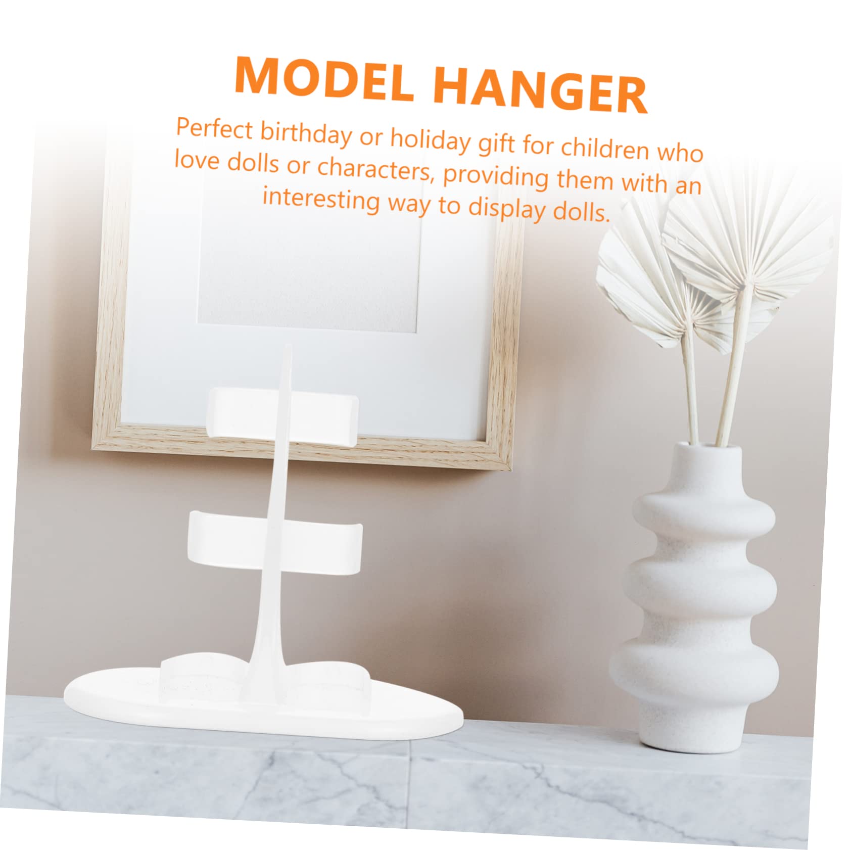 Toddmomy Doll Display Stand Holder Easy to Use for Shelf or Tabletop for Birthday