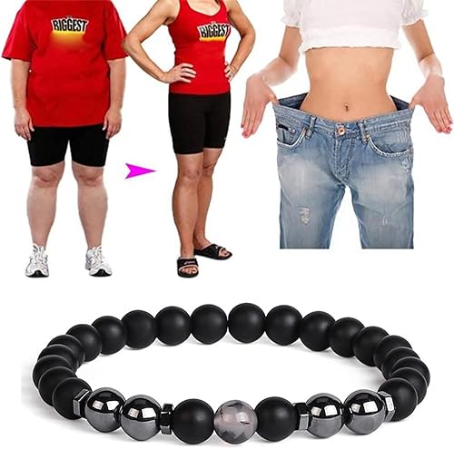 Miniatura 6 de CSIYANJRY99 Tobillera de obsidiana negra antihinchazón para hombres y mujeres, pulsera de tobillo de hematita de terapia de drenaje linfático,