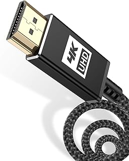 4K HDMI Kabel 2M,AviBrex HDMI Kabel 4K @ 60Hz 18Gbps Highspeed HDMI 2,0 Kabel Nylon Geflecht, vergoldete Anschlüsse mit Et...