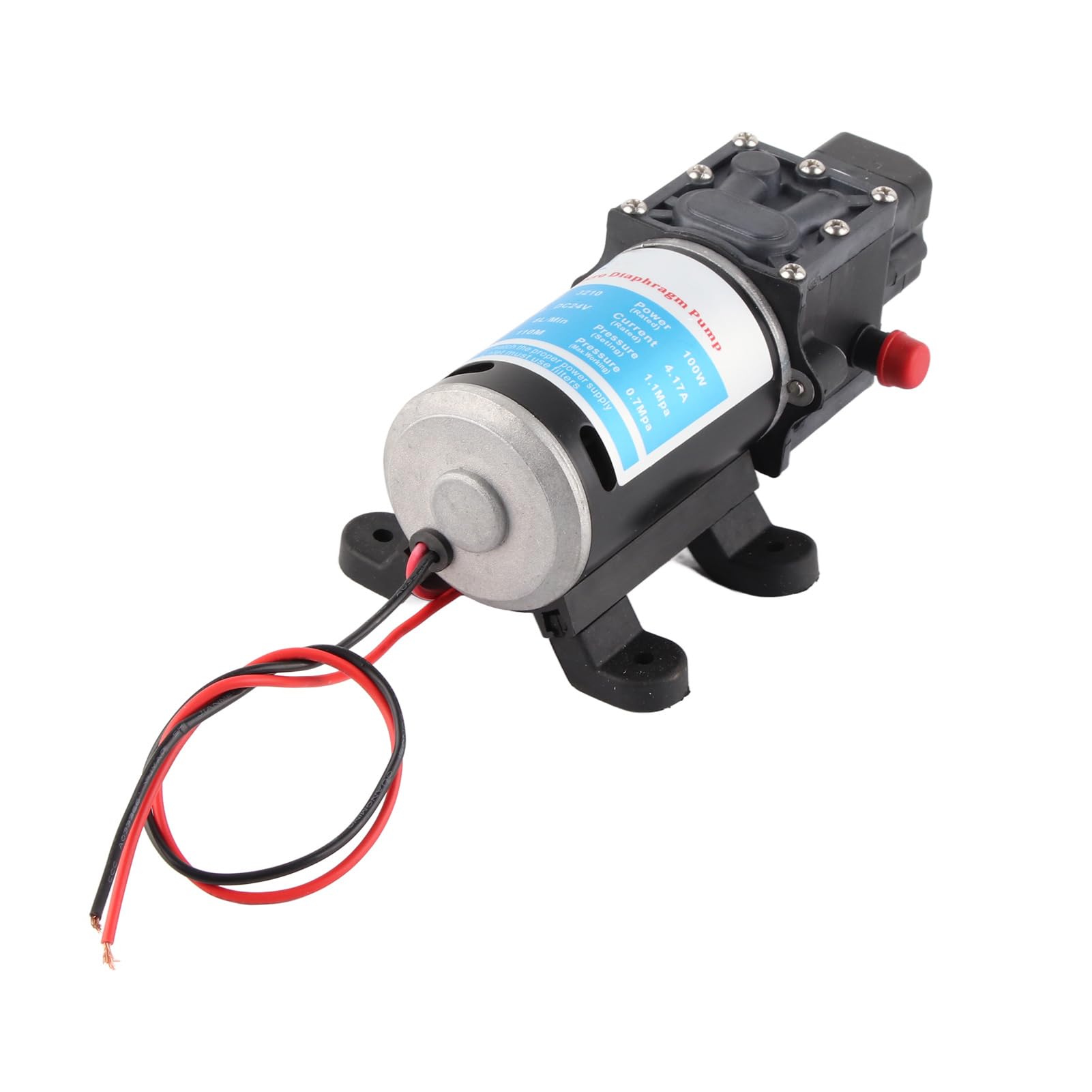 Marhynchus 24V 100W 110M 8L/M YA24-100 Pompa dell'acqua con Interruttore a Pressione, Alta Pressione, Basso Consumo di Energia per Attrezzature Industriali e Pulizia della Casa, Presa d'acqua