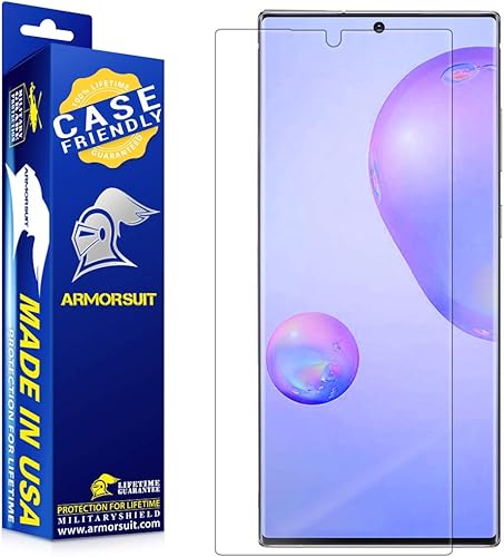 Miniatura 1 de ArmorSuit MilitaryShield - Protector de pantalla diseñado para Samsung Galaxy Note 20 Ultra compatible con funda HD transparente