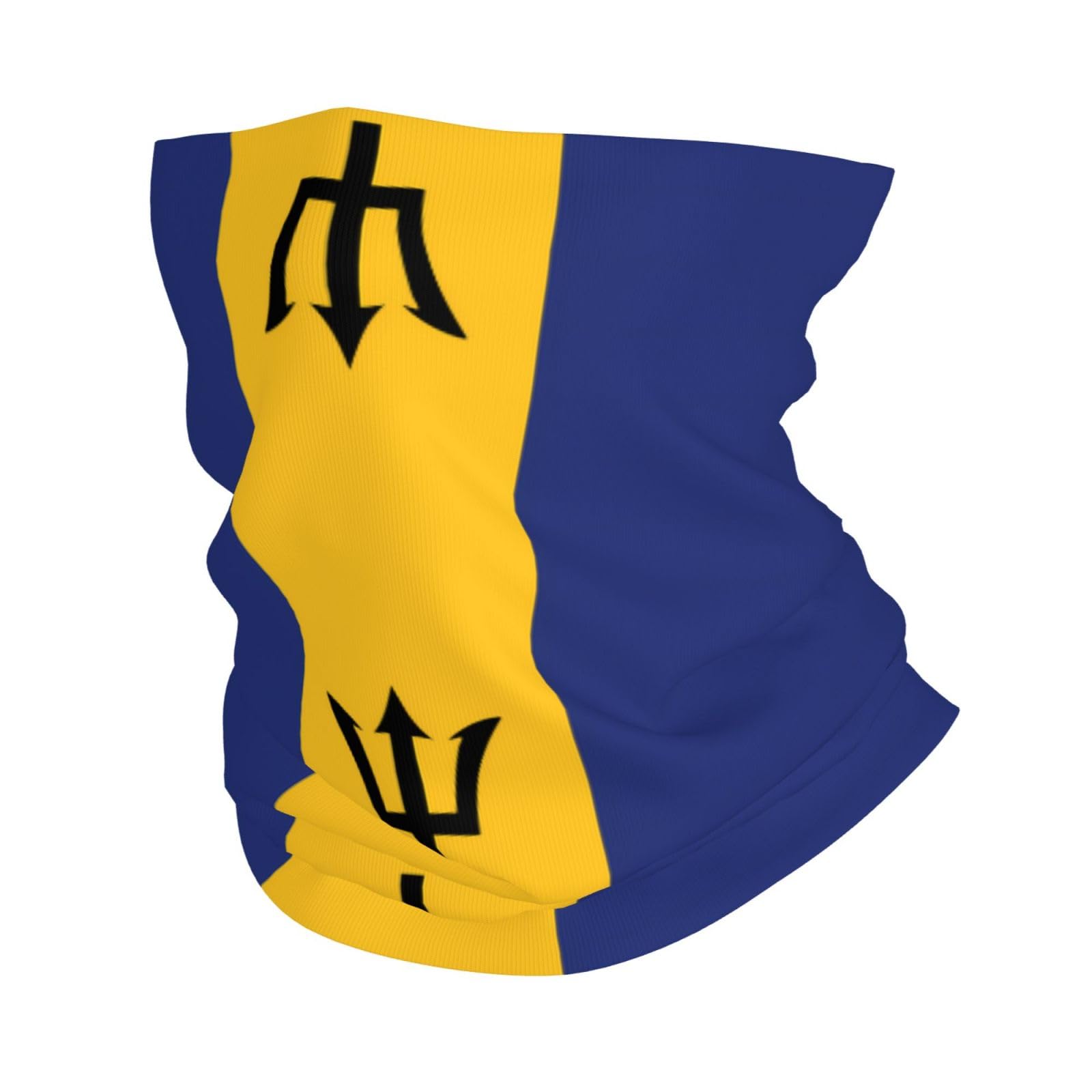 Yyhwhjde Women's White Flag Of Barbados Prints Headscarf, Headband, Multifunctional Sports Mask, Men's And Towel