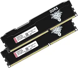 Yongxinsheng Kit DDR3 16GB (8GBx2) Desktop RAM 1600MHz PC3-12800 UDIMM Non-ECC Unbuffered 1.5V 2Rx8 Dual Rank 240 Pin CL11 PC módulo de atualização de memória de computador (preto)